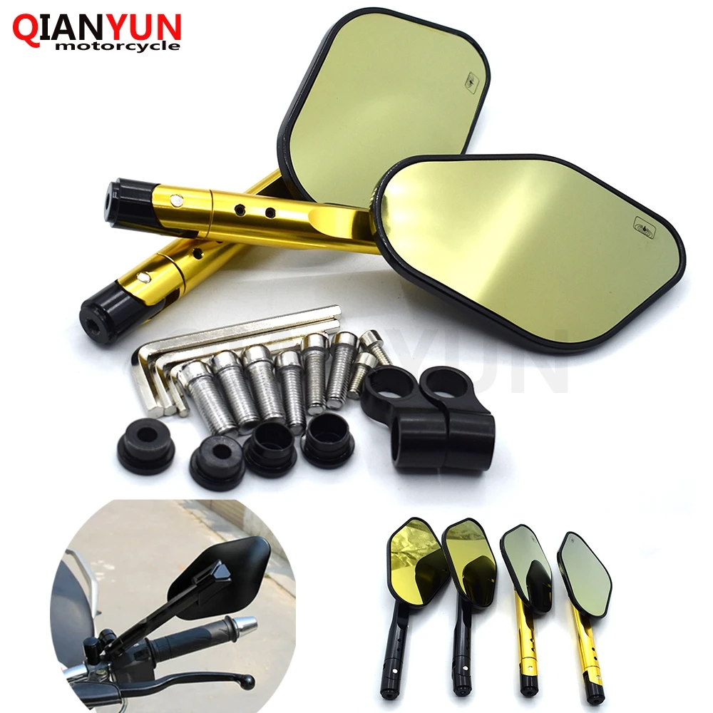 New universal motorcycle 8mm 10mm CNC aluminum rearview mirror For HondaCBR250R CBR300R CBR400 CBR500R/CB500F/X CBR600F
New universal motorcycle 8mm 10mm CNC aluminum rearview mirror For HondaCBR250R CBR300R CBR400 CBR500R/CB500F/X CBR600F