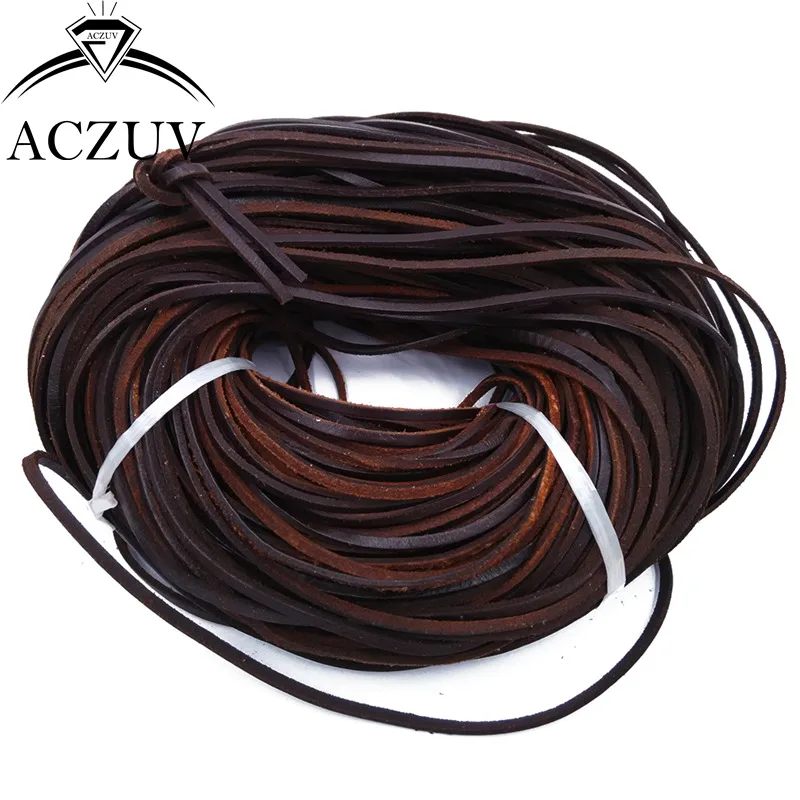 100m 3mm Wide about 2.5mm Thick Dark Brown Black Coffe Original Color Real Leather Cord Natural Leather Rope for Jewelry Making
100m 3mm Wide about 2.5mm Thick Dark Brown Black Coffe Original Color Real Leather Cord Natural Leather Rope for Jewelry Making