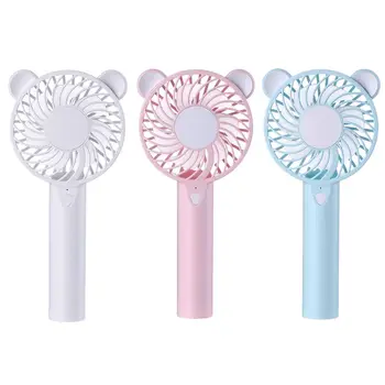Cute Bear Cartoon Handheld USB Rechargeable Fan With LED Light Cooler Portable 3 Speed Adjustable Desktop Cooling Fan 
Cute Bear Cartoon Handheld USB Rechargeable Fan With LED Light Cooler Portable 3 Speed Adjustable Desktop Cooling Fan