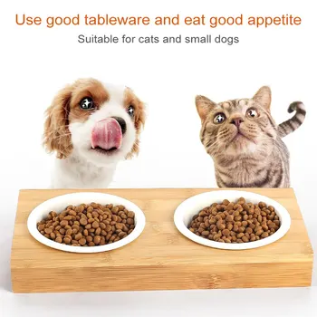 Pet Dog Bowl Bamboo Pet Stainless Steel/Ceramic Feeding and Drinking Bowls Combination with Bamboo Frame for Dog Cats Pet Feeder
Pet Dog Bowl Bamboo Pet Stainless Steel/Ceramic Feeding and Drinking Bowls Combination with Bamboo Frame for Dog Cats Pet Feeder