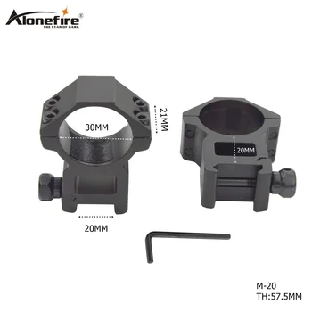 ALONEFIRE M-20 Tactical 30mm Ring Mount High Profile Integral Rifle Scope Weaver Picatinny 20mm Rail For Hunting
ALONEFIRE M-20 Tactical 30mm Ring Mount High Profile Integral Rifle Scope Weaver Picatinny 20mm Rail For Hunting