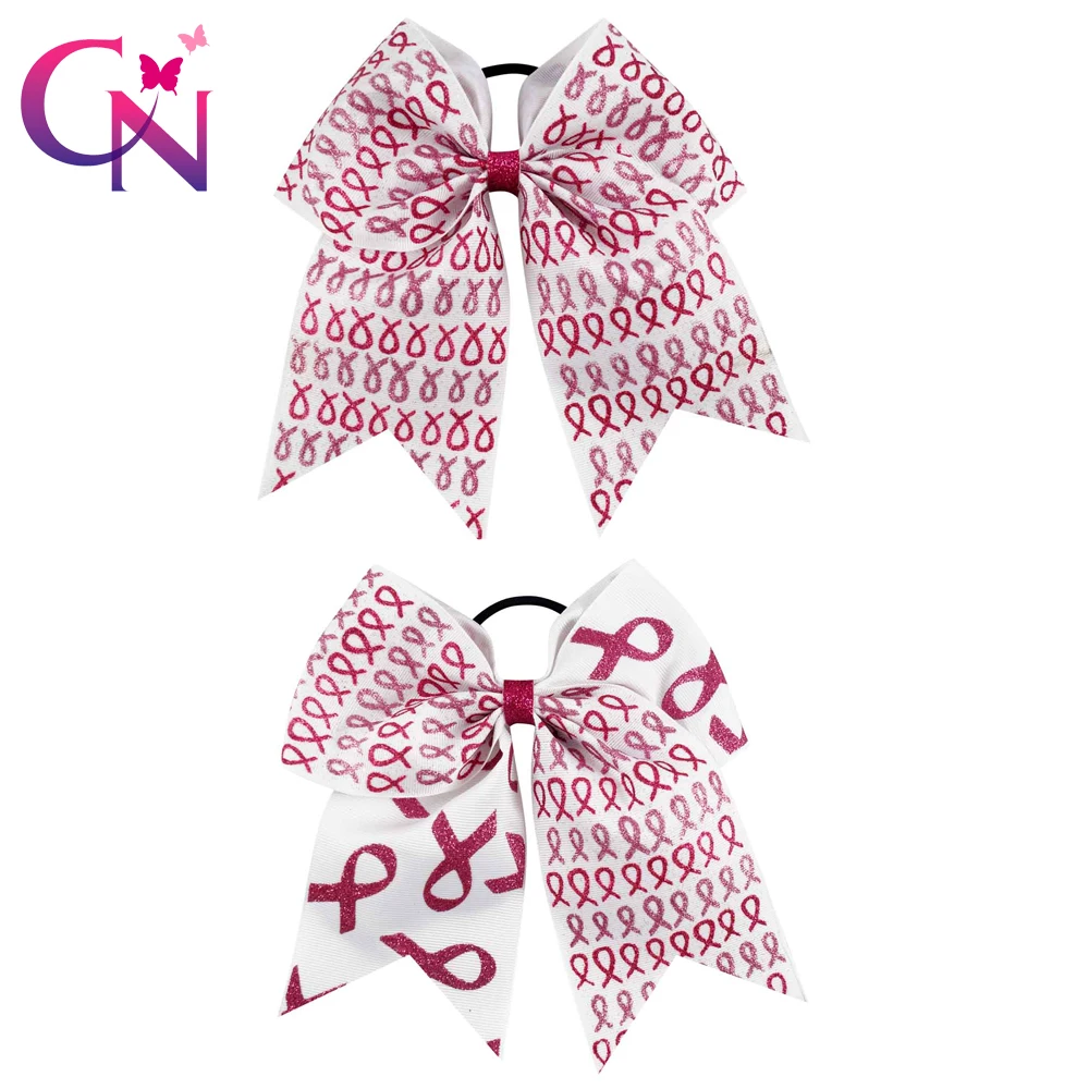 7" Glitter Breast Cancer Bows With Rubber Band For Kids Girls Handmade Large Grossgrain Ribbon Cheer Bows Hair Accessories
7" Glitter Breast Cancer Bows With Rubber Band For Kids Girls Handmade Large Grossgrain Ribbon Cheer Bows Hair Accessories