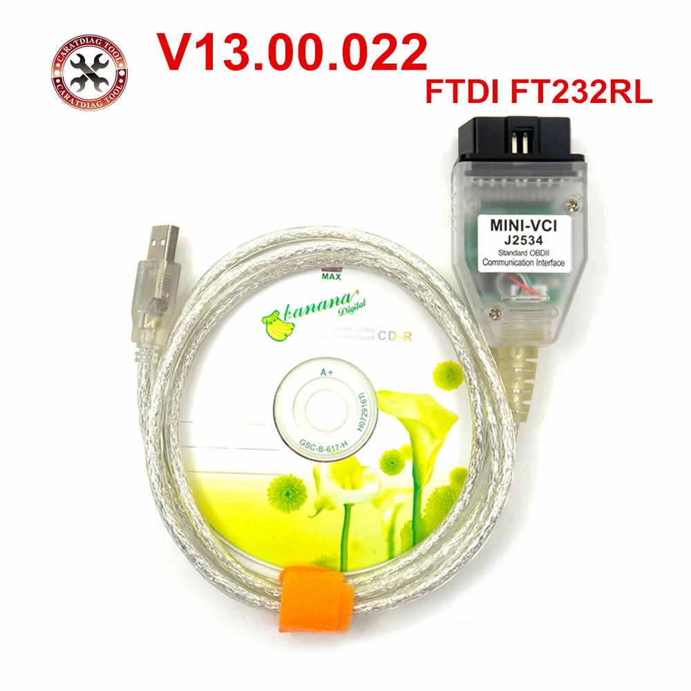 Latest MINI VCI V13.00.022 Interface FOR TO-YOTA TIS Techstream MINI-VCI FT232RL Chip J2534 OBD2 Diagnostic Cable
Latest MINI VCI V13.00.022 Interface FOR TO-YOTA TIS Techstream MINI-VCI FT232RL Chip J2534 OBD2 Diagnostic Cable