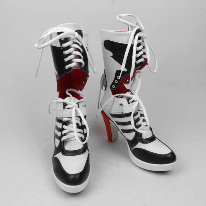 Harley костюм косплей отряд самоубийц bota аксессуары черный quinn женская обувь Квинн