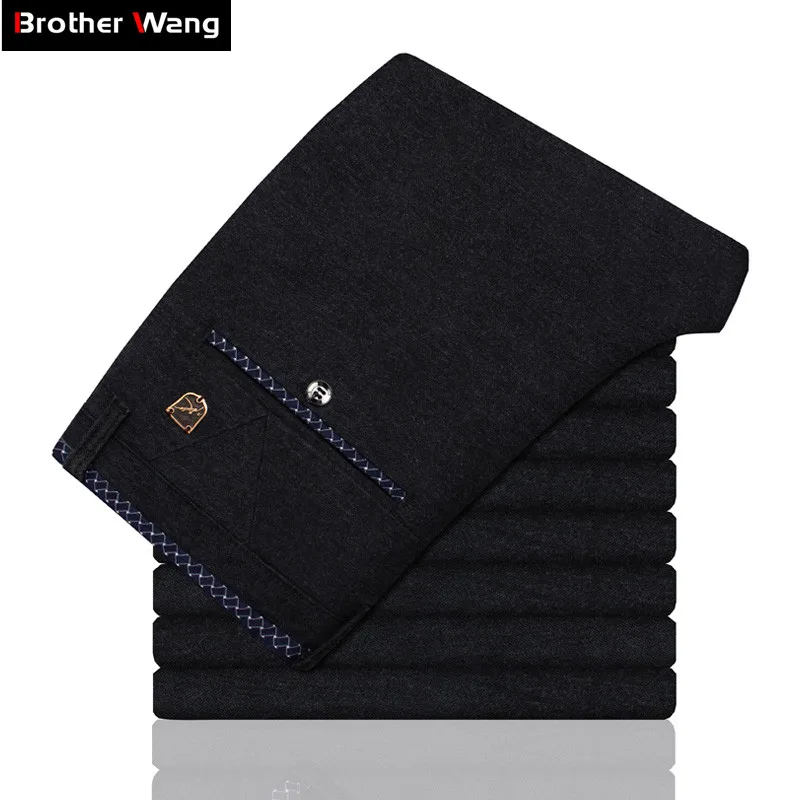 Brand Clothes Men's Casual Pants 2019 Spring New Sanding Elasticity Slim Fit Male Pants Skinny Trousers Black Blue
Brand Clothes Men's Casual Pants 2019 Spring New Sanding Elasticity Slim Fit Male Pants Skinny Trousers Black Blue