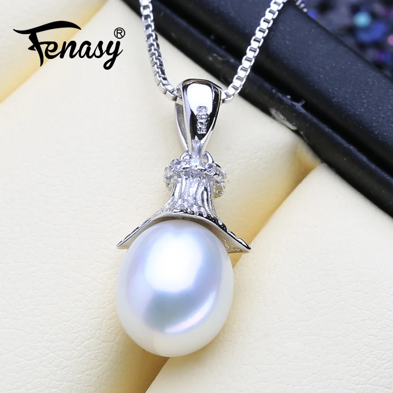 FENASY Genuine Natural Freshwater Pearl Necklace For Women Fashion 925 Sterling Silver Tower Shape Pendant With White Pearl
FENASY Genuine Natural Freshwater Pearl Necklace For Women Fashion 925 Sterling Silver Tower Shape Pendant With White Pearl