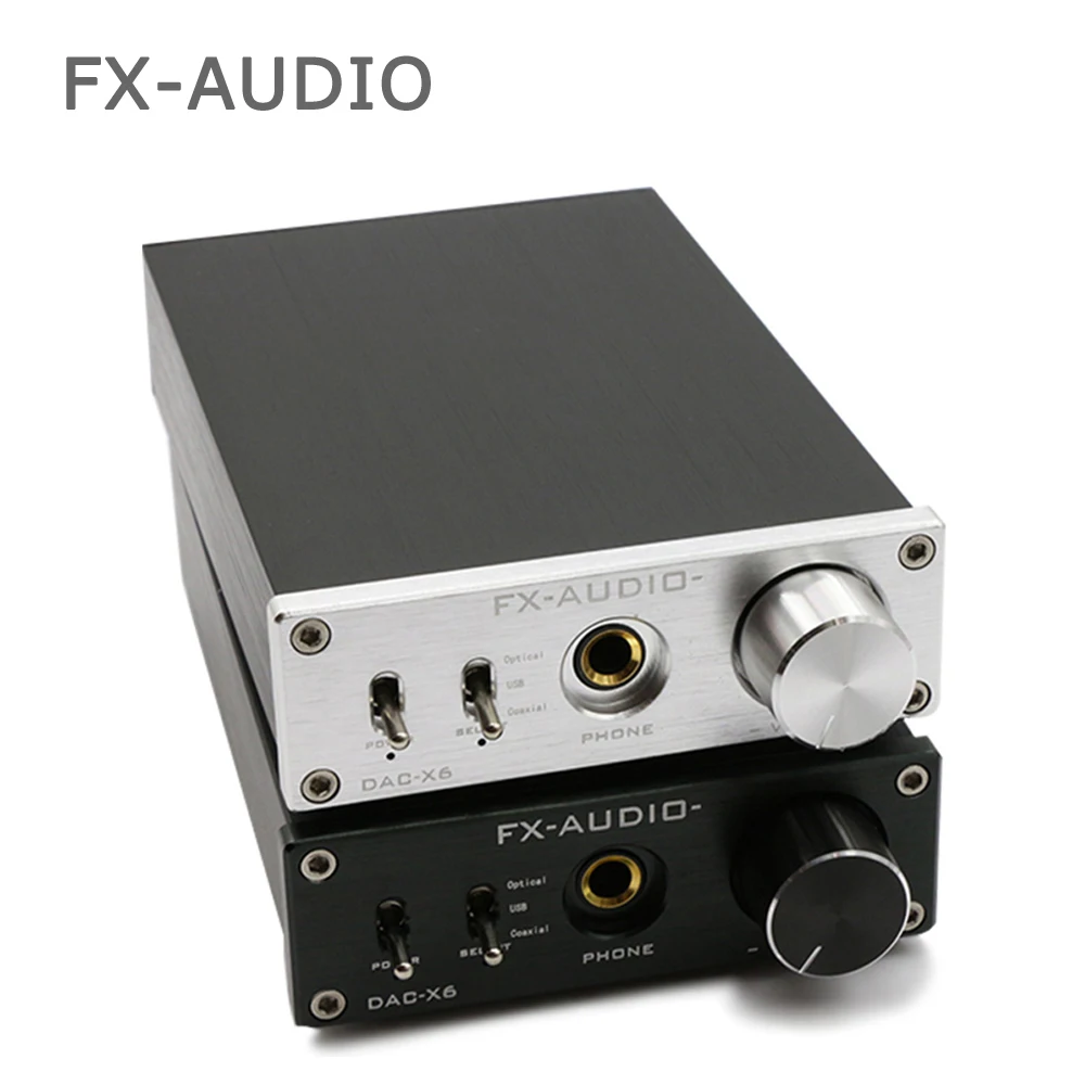 

FX-Audio Feixiang DAC-X6 fever MINI HiFi USB Fiber Coaxial Digital Audio Decoder DAC 16BIT / 192 amplifier amp TPA612