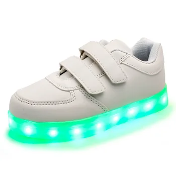 New Kids Cool USB Charging LED Light Running shoes PU Leather Casual Boy&Girl Party Luminous Antiskid Bottom Children Sneakers
New Kids Cool USB Charging LED Light Running shoes PU Leather Casual Boy&Girl Party Luminous Antiskid Bottom Children Sneakers