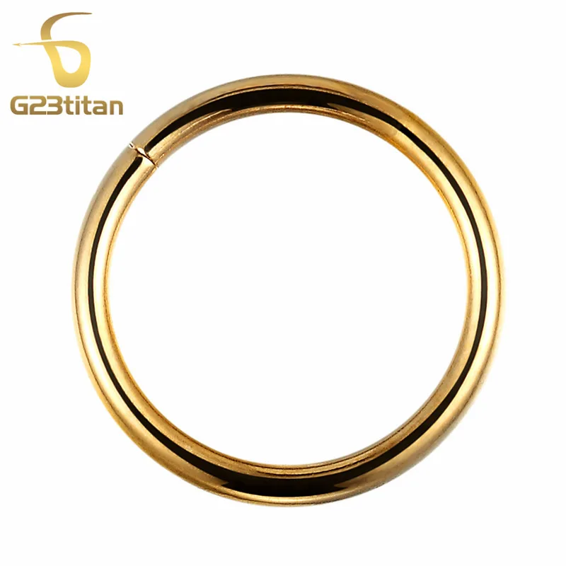 G23titan Golden Small Hoops Rings for Ear Earrings Anti Helix Lobe Piercing Anti-allergic G23 Titanium Jewelry SGS Certification
G23titan Golden Small Hoops Rings for Ear Earrings Anti Helix Lobe Piercing Anti-allergic G23 Titanium Jewelry SGS Certification