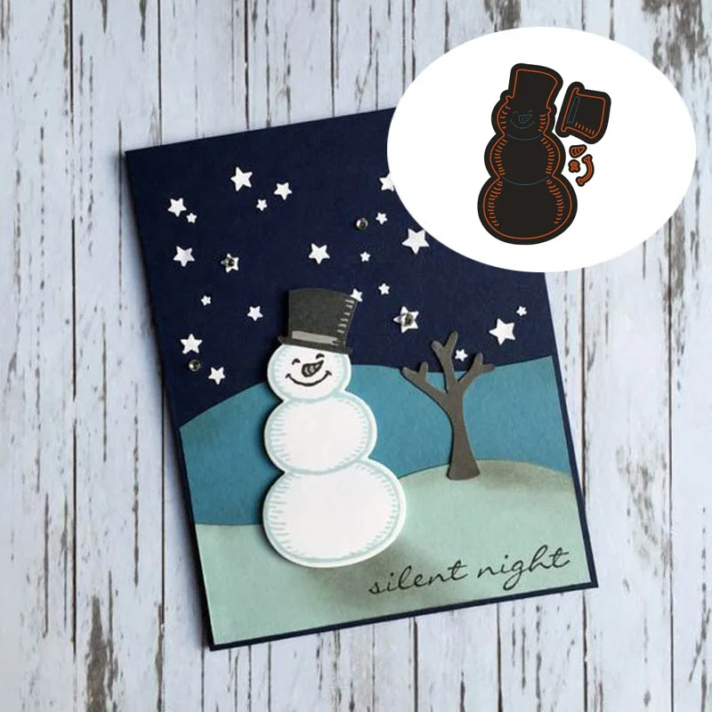 Cute Snowman Carbon steel Cutting Dies Stencil Craft for DIY Creative Scrapbook Cut Stamps Dies Embossing Paper Hand Craft
Cute Snowman Carbon steel Cutting Dies Stencil Craft for DIY Creative Scrapbook Cut Stamps Dies Embossing Paper Hand Craft