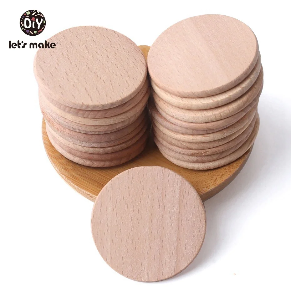 Let's Make Wooden Coins 37mm 20pcs Beech Wooden Discs Flat DIY Bead Jewelry Baby Accessory BPA Free Wood Teether Nursing Pendant
Let's Make Wooden Coins 37mm 20pcs Beech Wooden Discs Flat DIY Bead Jewelry Baby Accessory BPA Free Wood Teether Nursing Pendant