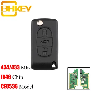 BHKEY 3 Buttons Remote Car Folding Key Fob For Peugeot Citroen Berlingo 307 407 308 433Mhz ID46/PCF7961 Chip VA2 Blade
BHKEY 3 Buttons Remote Car Folding Key Fob For Peugeot Citroen Berlingo 307 407 308 433Mhz ID46/PCF7961 Chip VA2 Blade