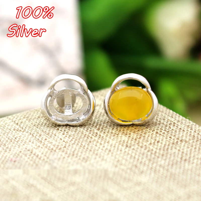 100% 925 Sterling-Silver-Jewelry Stud Earrings Blank with 8*10mm Base Tray for DIY Earrings
100% 925 Sterling-Silver-Jewelry Stud Earrings Blank with 8*10mm Base Tray for DIY Earrings