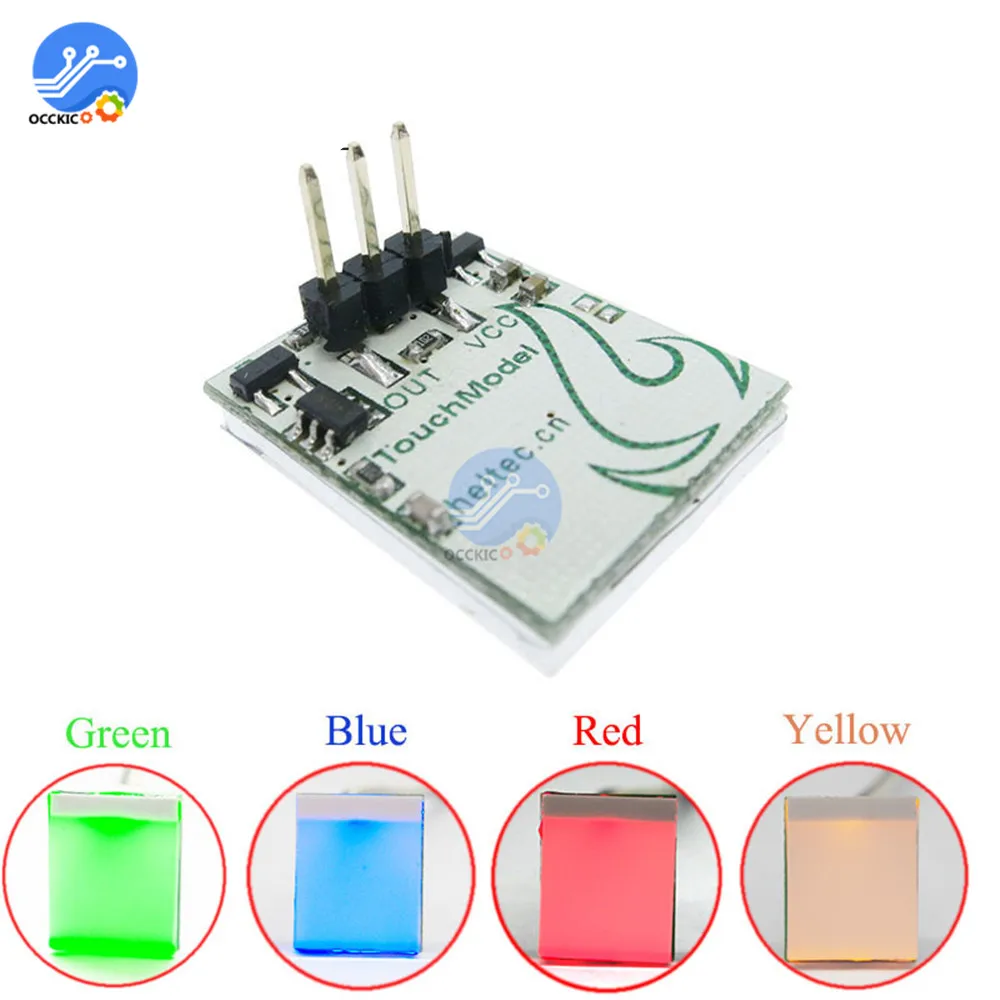 Touch Key Switch Module Capacitive Touching Button Switch Single Channel Reconstruction Anti-interference 2.7-6V Colorful LED
Touch Key Switch Module Capacitive Touching Button Switch Single Channel Reconstruction Anti-interference 2.7-6V Colorful LED