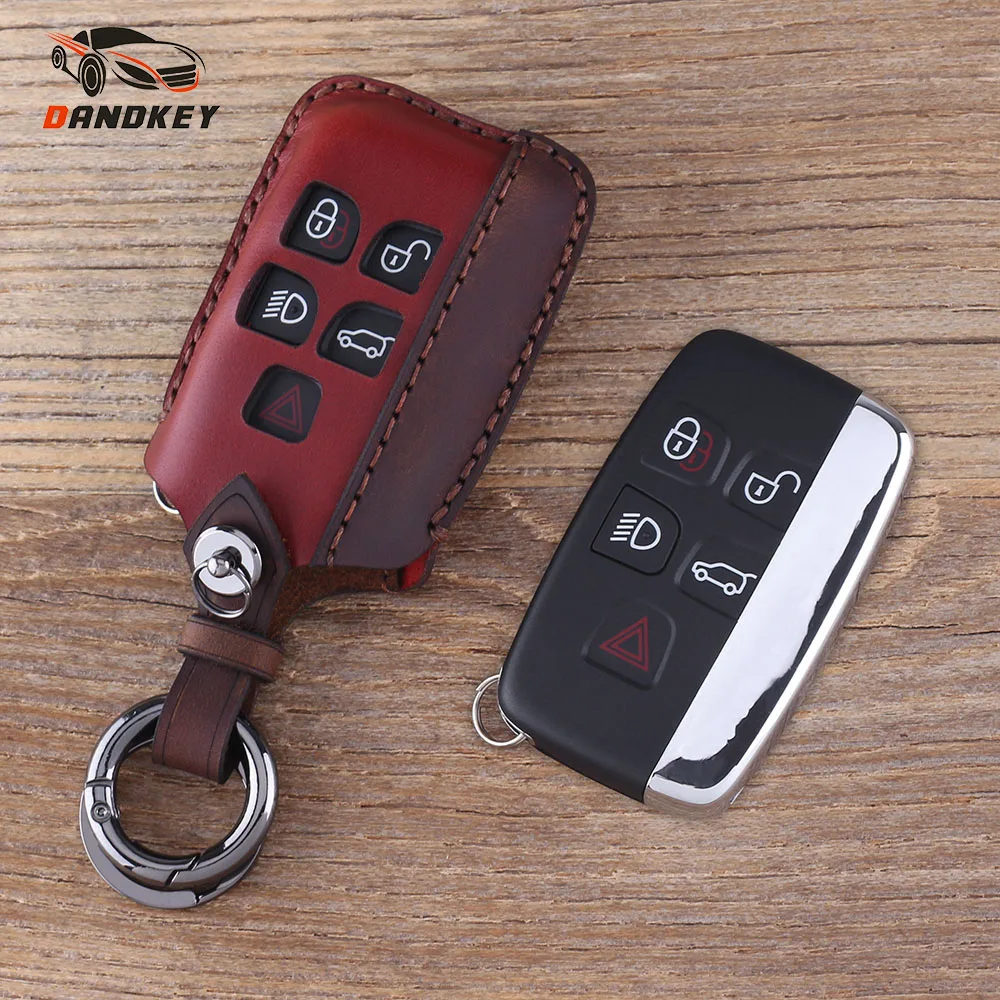 DANDKEY Genuine Leather Protector Key Case Shell Cover 5 Buttons For LAND ROVER LR4 Range Rover Sport Evoque Free Shipping
DANDKEY Genuine Leather Protector Key Case Shell Cover 5 Buttons For LAND ROVER LR4 Range Rover Sport Evoque Free Shipping