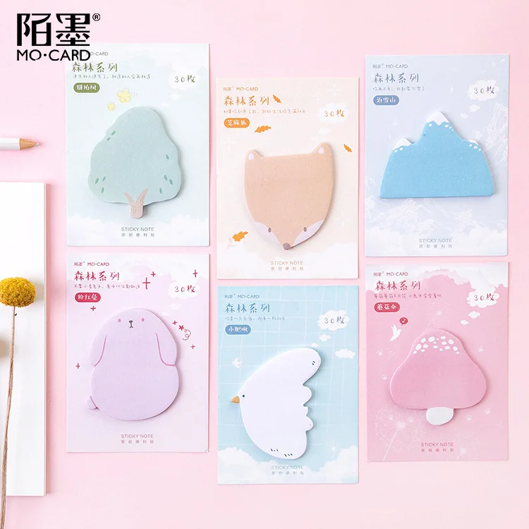 30 Sheets/pad Forest Animals Cute Stickers Planner Sticky Notes Stationery Planner Stickers Memo Pad Cute Notepad Stick
30 Sheets/pad Forest Animals Cute Stickers Planner Sticky Notes Stationery Planner Stickers Memo Pad Cute Notepad Stick
