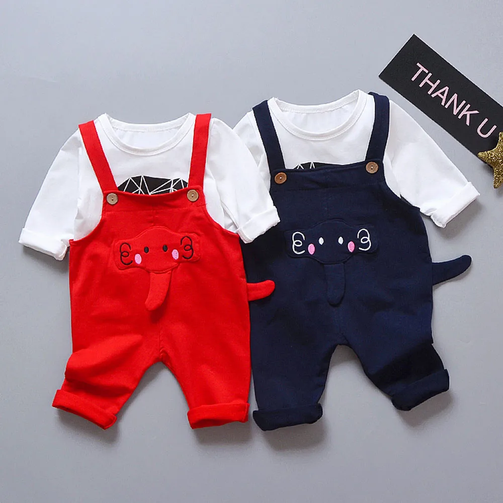 The New Fashion 2Pcs Baby Boys Girls Clothes Cartoon Overalls Trousers Baby Boys Girls Cartoon Elephant Tops Suspenders Pants
The New Fashion 2Pcs Baby Boys Girls Clothes Cartoon Overalls Trousers Baby Boys Girls Cartoon Elephant Tops Suspenders Pants