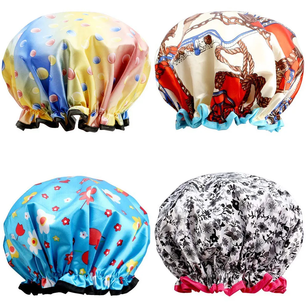 4pcs Extra Large Bath Shower Caps Perfect For Hair Lengths and Thicknesses Waterproof Bonnet Seche Cheveux
4pcs Extra Large Bath Shower Caps Perfect For Hair Lengths and Thicknesses Waterproof Bonnet Seche Cheveux