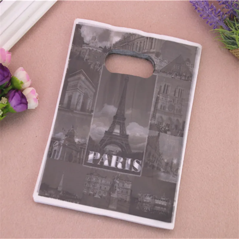New Style Wholesale 100pcs/lot 15*20cm Luxury Vintage European Style Gift Bags Plastic Pairs Eiffel Tower Bags
New Style Wholesale 100pcs/lot 15*20cm Luxury Vintage European Style Gift Bags Plastic Pairs Eiffel Tower Bags