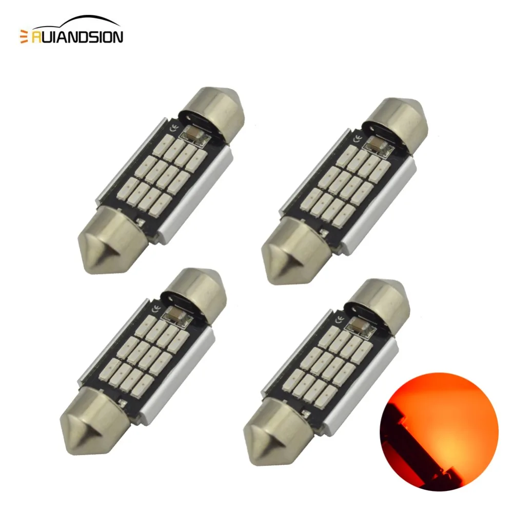 4x Red 31/36/39/41mm C5W 12SMD 4014 LED CANBUS NO Error Festoon Bulb Car Boat AC12-24V Auto Interior Dome Lamp Car Styling Light
4x Red 31/36/39/41mm C5W 12SMD 4014 LED CANBUS NO Error Festoon Bulb Car Boat AC12-24V Auto Interior Dome Lamp Car Styling Light