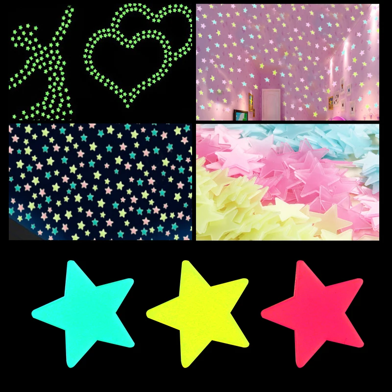 50pcs 3D Stars Glow In The Dark Wall Stickers Luminous Fluorescent Wall Stickers For Kids Baby Room Bedroom Ceiling Home Decor
50pcs 3D Stars Glow In The Dark Wall Stickers Luminous Fluorescent Wall Stickers For Kids Baby Room Bedroom Ceiling Home Decor