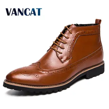 Vancat New Arrival Men Ankle Boots Dress Men's Shoes High Quality Fashion Chelsea Boots Autumn Brogues Soft Leather Casual Shoes
Vancat New Arrival Men Ankle Boots Dress Men's Shoes High Quality Fashion Chelsea Boots Autumn Brogues Soft Leather Casual Shoes