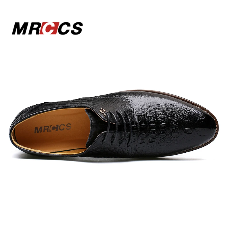 MRCCS/Мужские модельные/деловые туфли из крокодиловой кожи в итальянском стиле
