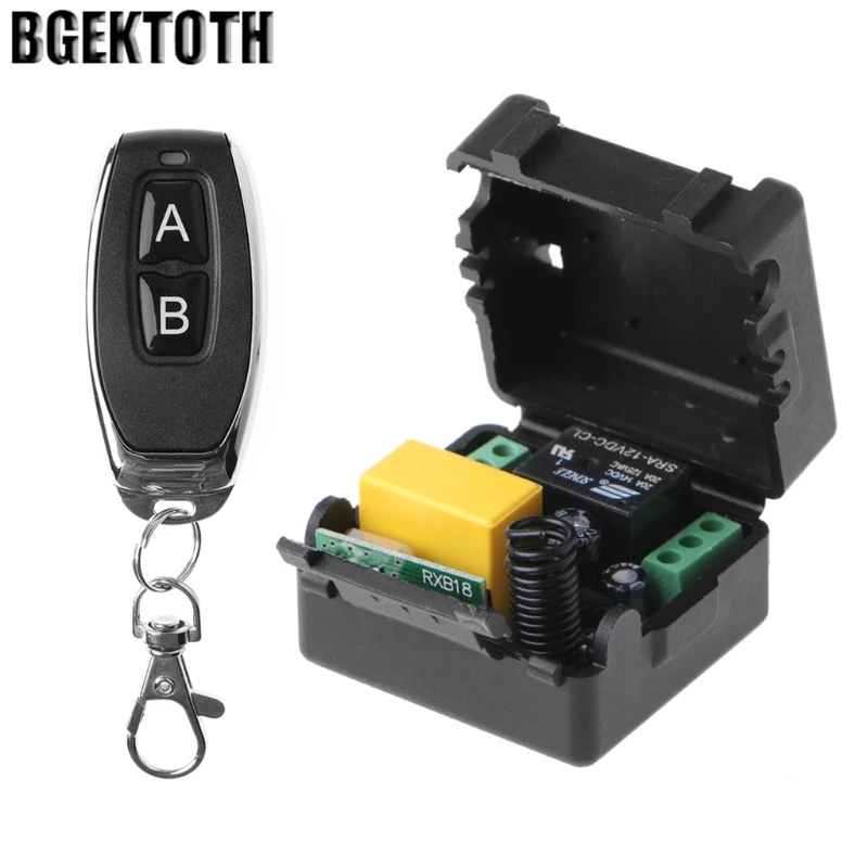 BGEKTOTH AC 220V 10A 1CH RF 315MHz Wireless Remote Control Switch Receiver + Transmitter Kit
BGEKTOTH AC 220V 10A 1CH RF 315MHz Wireless Remote Control Switch Receiver + Transmitter Kit