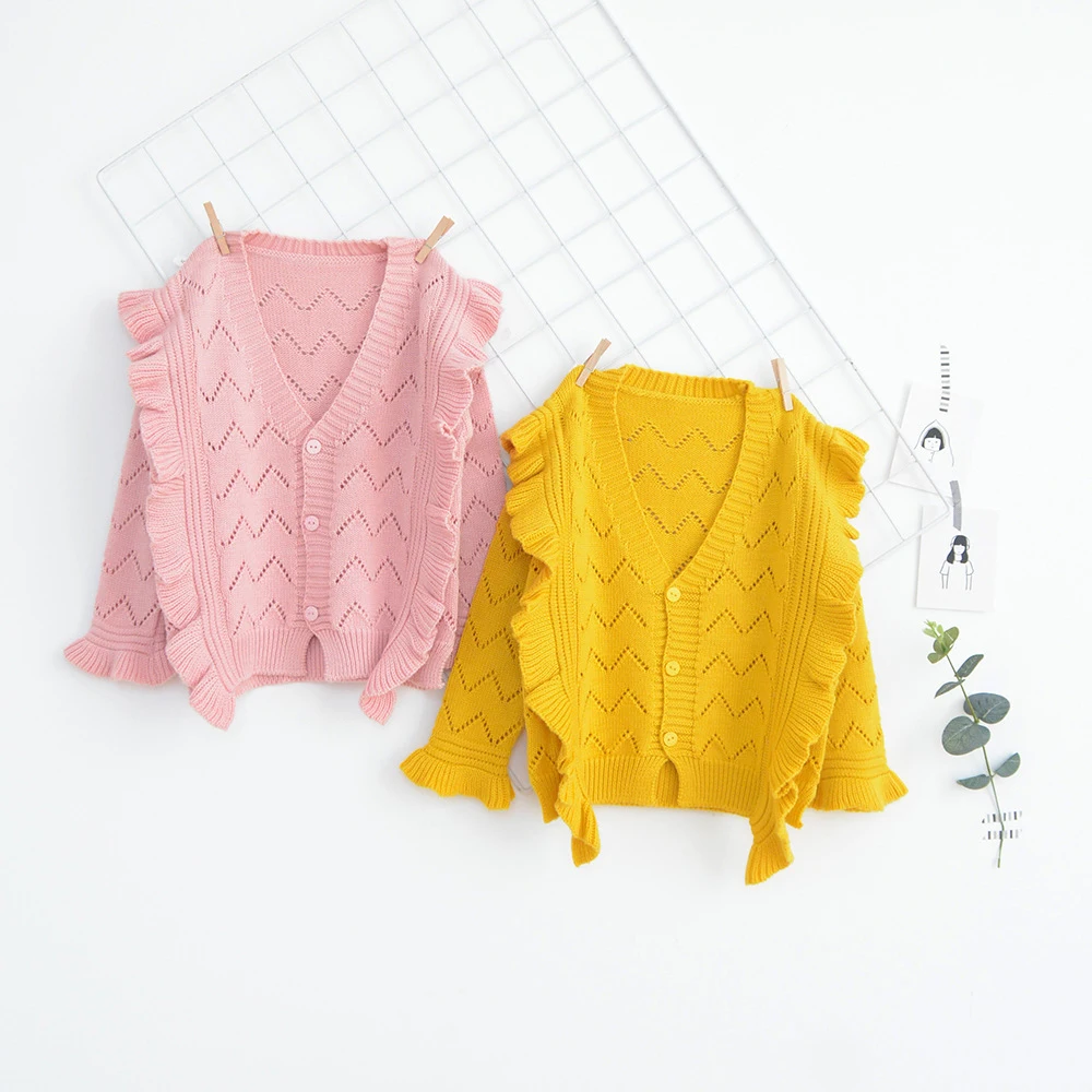 Babyinstar Baby Girls Cardigan 2018 Hollow Ruffles Design Sweater Toddler Children Casual Clothes Kids Long Sleeve Costume
Babyinstar Baby Girls Cardigan 2018 Hollow Ruffles Design Sweater Toddler Children Casual Clothes Kids Long Sleeve Costume