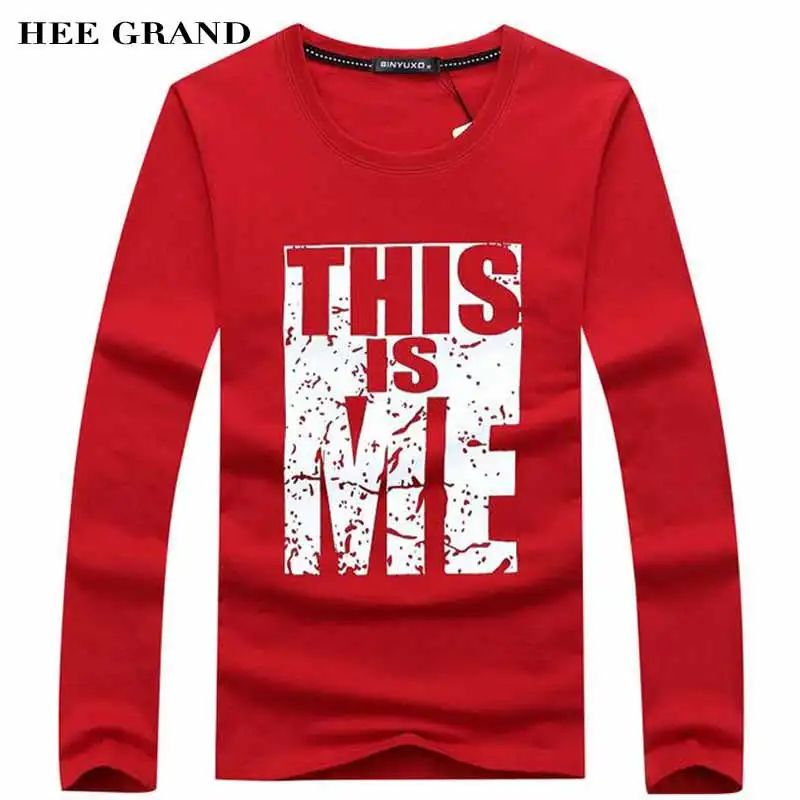 HEE GRAND Men Fashion Full Sleeve T-shirts High Quality Whole Cotton Material O-Neck Durable Autumn T-shirts Size M-5XL MTL808
HEE GRAND Men Fashion Full Sleeve T-shirts High Quality Whole Cotton Material O-Neck Durable Autumn T-shirts Size M-5XL MTL808