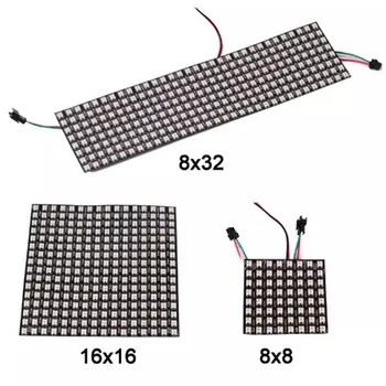 WS2812b 5050 RGB Led Panel Chip 8x8/8x32/16x16 Pixels WS2812 Full Color individually addressable display Panel Screen
WS2812b 5050 RGB Led Panel Chip 8x8/8x32/16x16 Pixels WS2812 Full Color individually addressable display Panel Screen