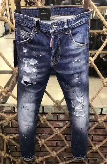 NEW Men Jeans Ripped for Men Skinny DSQ Jeans Pants Men Jeans Zipper Outwear Man Pants 9191
NEW Men Jeans Ripped for Men Skinny DSQ Jeans Pants Men Jeans Zipper Outwear Man Pants 9191