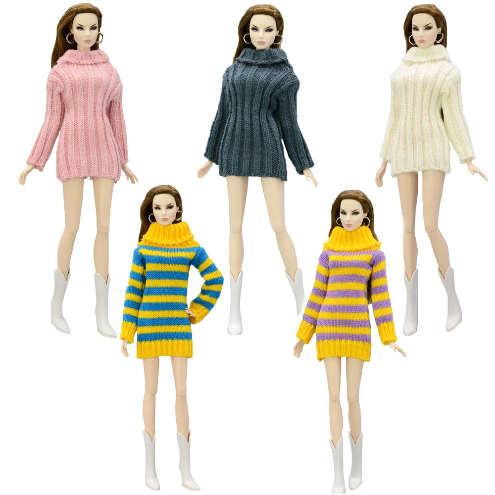 NK Fashion Doll Coat Pure Manual Clothes Knitted Handmade Sweater Tops Dress For Barbie Doll Gifts Girls' Doll Accessories JJ 
NK Fashion Doll Coat Pure Manual Clothes Knitted Handmade Sweater Tops Dress For Barbie Doll Gifts Girls' Doll Accessories JJ