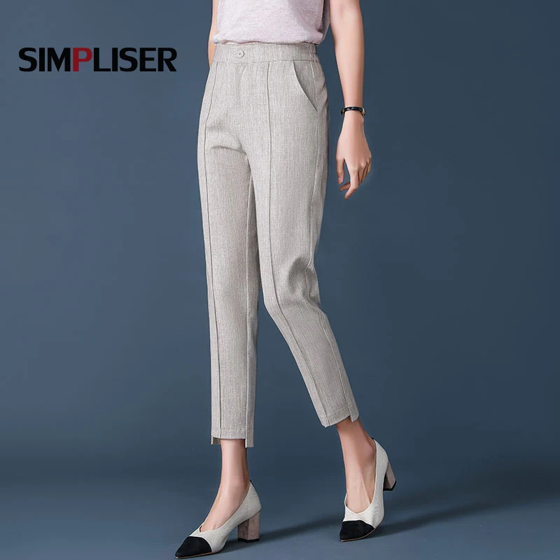 Casual Suit Pants Women 2019 Ankle Length High Quality Trousers Capri Pants Ladies Office Work Pants Khaki Grey Black Plus Size
Casual Suit Pants Women 2019 Ankle Length High Quality Trousers Capri Pants Ladies Office Work Pants Khaki Grey Black Plus Size