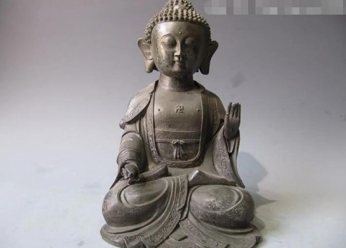Collectible bronze S2650 Tibet Old Buddhism Copper Bronze Sakyamuni Bhaiajya Medicine Guru Buddha Statue (B0328)
Collectible bronze S2650 Tibet Old Buddhism Copper Bronze Sakyamuni Bhaiajya Medicine Guru Buddha Statue (B0328)