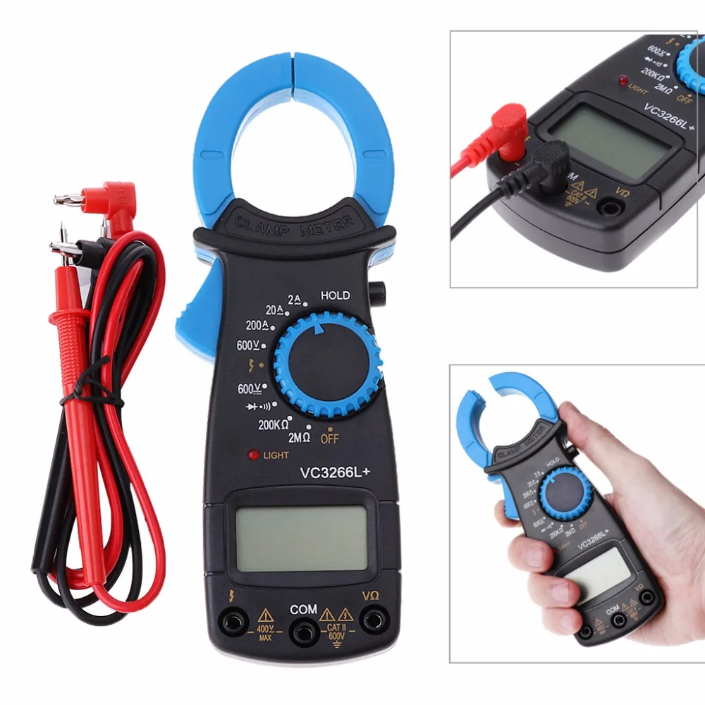 VC3266L+ Digital Clamp Multimeter AC/DC Voltage Amp Ohm Electronic Tester Meter Tools
VC3266L+ Digital Clamp Multimeter AC/DC Voltage Amp Ohm Electronic Tester Meter Tools