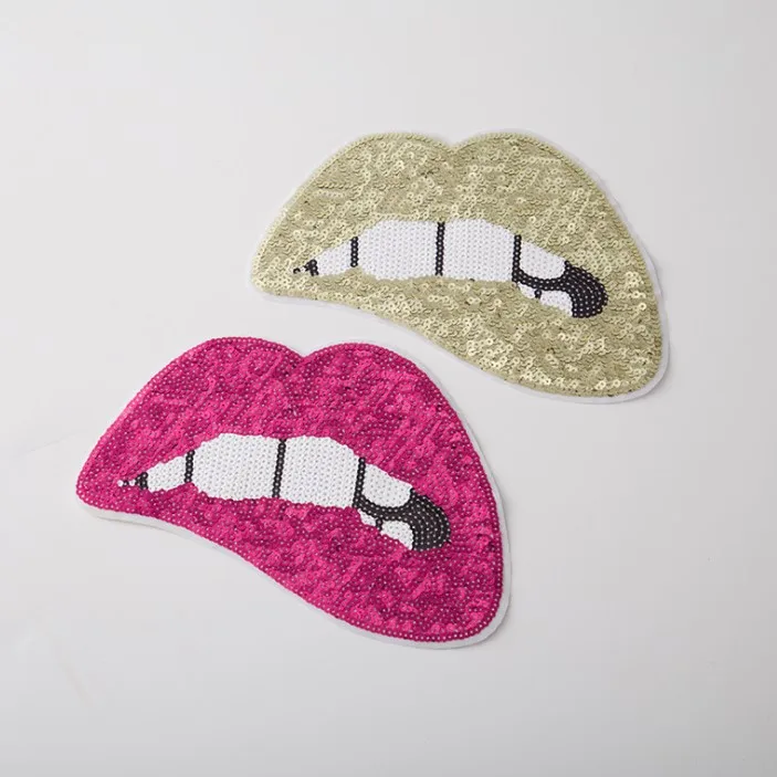 1 pcs Large Lip Sequins Applique stickers for T-shirt Clothing Iron Sewn On Embroidery Patch Accessories DIY Decoration Crafts
1 pcs Large Lip Sequins Applique stickers for T-shirt Clothing Iron Sewn On Embroidery Patch Accessories DIY Decoration Crafts