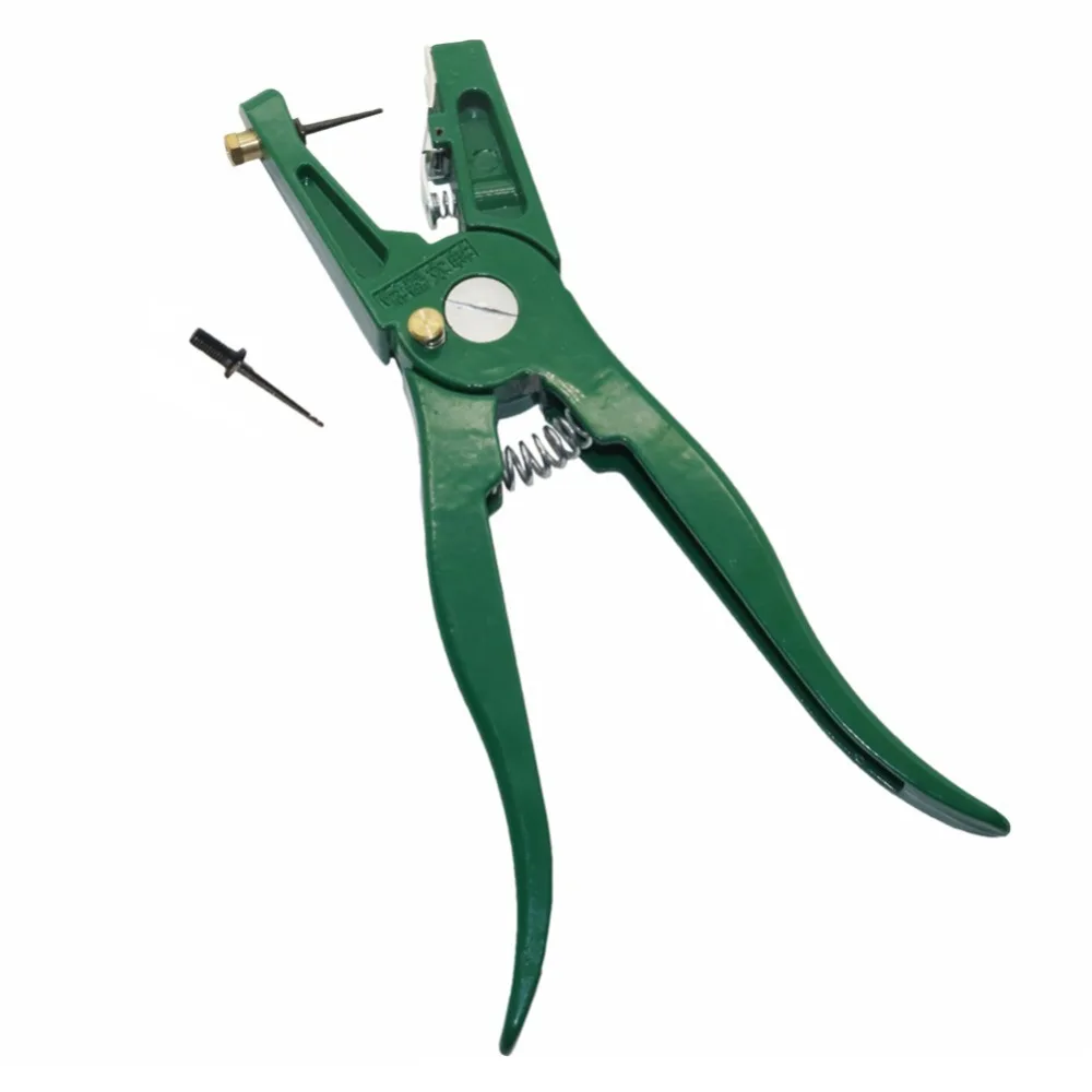 Green Ear tag pliers Pig Cow Sheep label clamp Farm Livestock feeding Identification tool Animal ID pliers Animal supplies 1 Pc
Green Ear tag pliers Pig Cow Sheep label clamp Farm Livestock feeding Identification tool Animal ID pliers Animal supplies 1 Pc