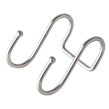 Double S Shape Hooks Stainless Steel Hanging Hooks Kitchen Bathroom Organizer Pot Pan Hanger Clothes Heavy Duty Storage Shelf
Double S Shape Hooks Stainless Steel Hanging Hooks Kitchen Bathroom Organizer Pot Pan Hanger Clothes Heavy Duty Storage Shelf