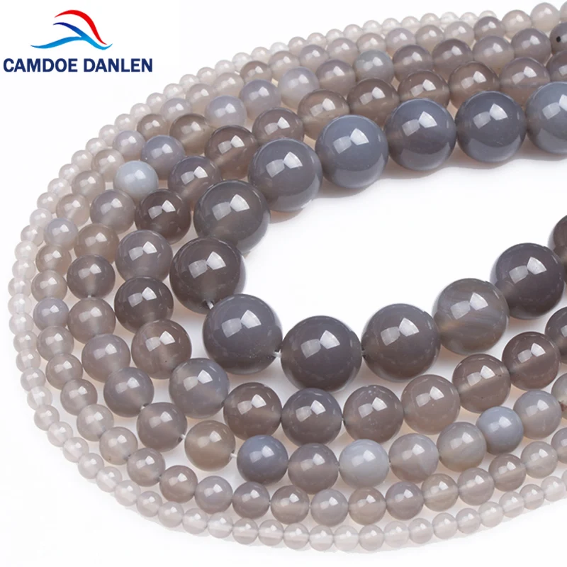 CAMDOE DANLEN Natural Gem Stone Gray Agates Round Loose Beads 4/6/8/10/12/14MM Onyx Beads Diy For Jewelry Making Accessories
CAMDOE DANLEN Natural Gem Stone Gray Agates Round Loose Beads 4/6/8/10/12/14MM Onyx Beads Diy For Jewelry Making Accessories