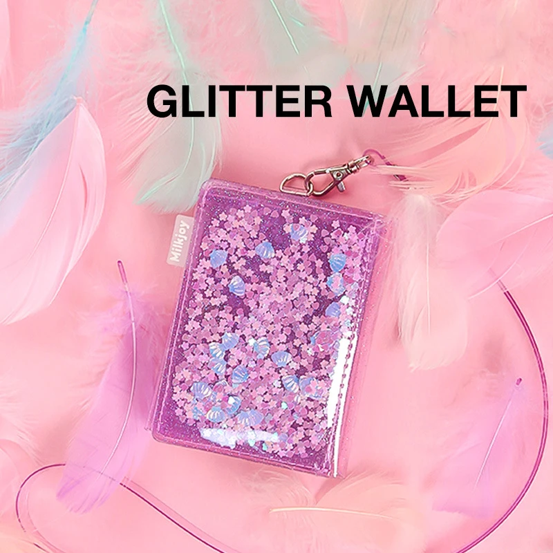Bentoy Giltter PVC Card Holder Sequin Shell ID Credit Wallet Mini Purse Photo Folding Neck Hanging Bags For Women 2019
Bentoy Giltter PVC Card Holder Sequin Shell ID Credit Wallet Mini Purse Photo Folding Neck Hanging Bags For Women 2019
