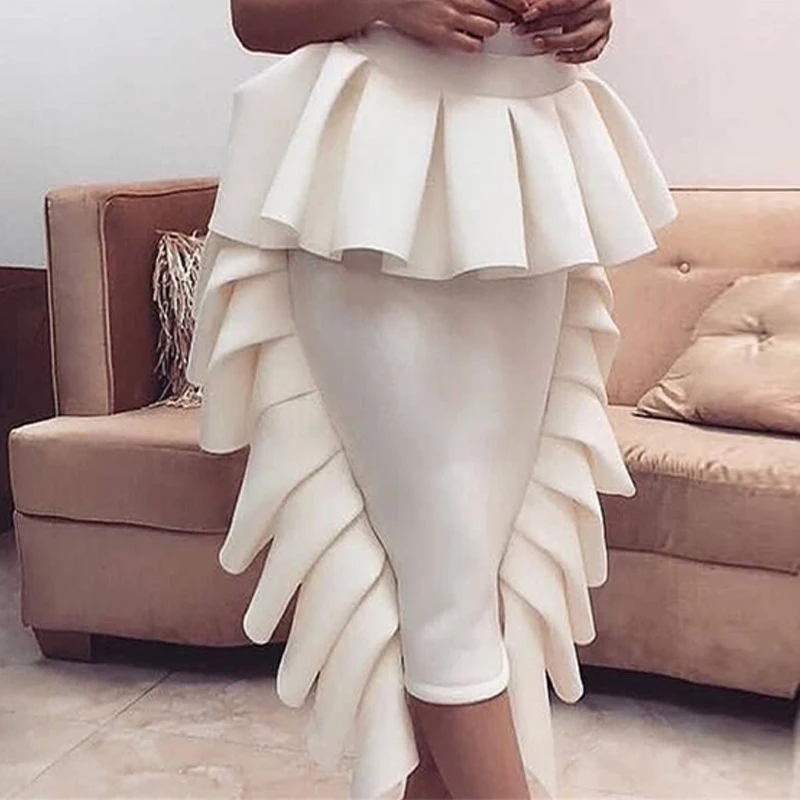 HIGH QUALITY Newest Fashion Runway 2019 Baroque Designer Skirt Women's Big Ruffle Skirt
HIGH QUALITY Newest Fashion Runway 2019 Baroque Designer Skirt Women's Big Ruffle Skirt