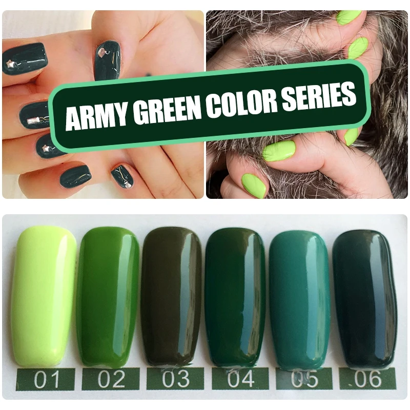 YIFEI 6 Green Colors Gel Nail Polish Hybrid GelLak Soak Off UV Nail Lacquer Vernis Semi Permanent Polish Esmaltes Gel ink Art
YIFEI 6 Green Colors Gel Nail Polish Hybrid GelLak Soak Off UV Nail Lacquer Vernis Semi Permanent Polish Esmaltes Gel ink Art