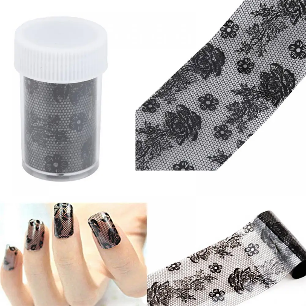 2 pc 3D Black Lace stickers for nails Nail Art Foil Stickers Flower Nail Decals Tips Manicure Tool Popular Rhinestone Decoration
2 pc 3D Black Lace stickers for nails Nail Art Foil Stickers Flower Nail Decals Tips Manicure Tool Popular Rhinestone Decoration