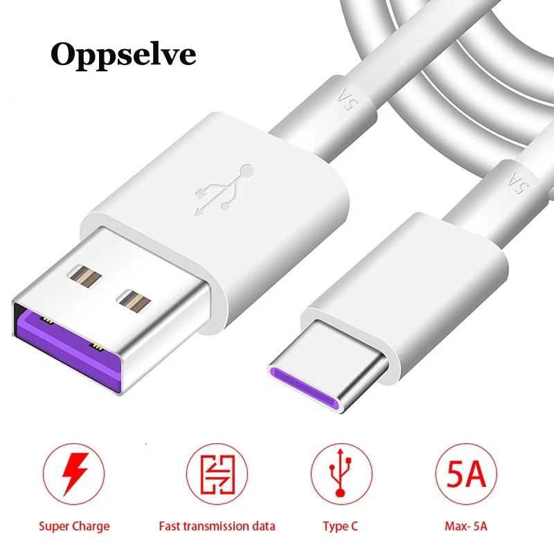 Oppselve 5A USB Type C Cable For Huawei Mate 20 P30 P20 Pro Lite Type-C Cable For Samsung S10 S9 S8 Fast Charging USB-C Charger
Oppselve 5A USB Type C Cable For Huawei Mate 20 P30 P20 Pro Lite Type-C Cable For Samsung S10 S9 S8 Fast Charging USB-C Charger