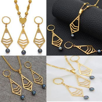 Anniyo Hawaiian Pearl Jewelry Set Necklaces and Earrings Women Girl Gold Color Micronesia Marshallese Guam Hawaii Gifts #102821
Anniyo Hawaiian Pearl Jewelry Set Necklaces and Earrings Women Girl Gold Color Micronesia Marshallese Guam Hawaii Gifts #102821