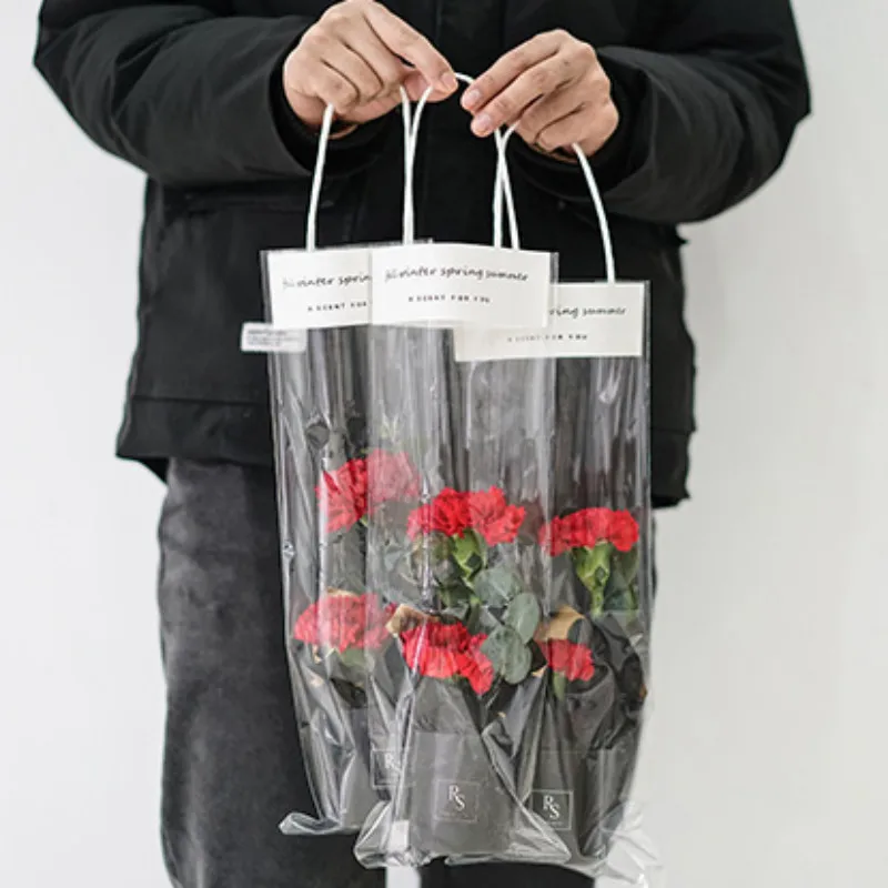 New 5Pcs 3 size Rose Tote Bag Transparent Gift Bags Wedding Party Decoration Can Hang Hard Girlfriend Flower Boxes
New 5Pcs 3 size Rose Tote Bag Transparent Gift Bags Wedding Party Decoration Can Hang Hard Girlfriend Flower Boxes