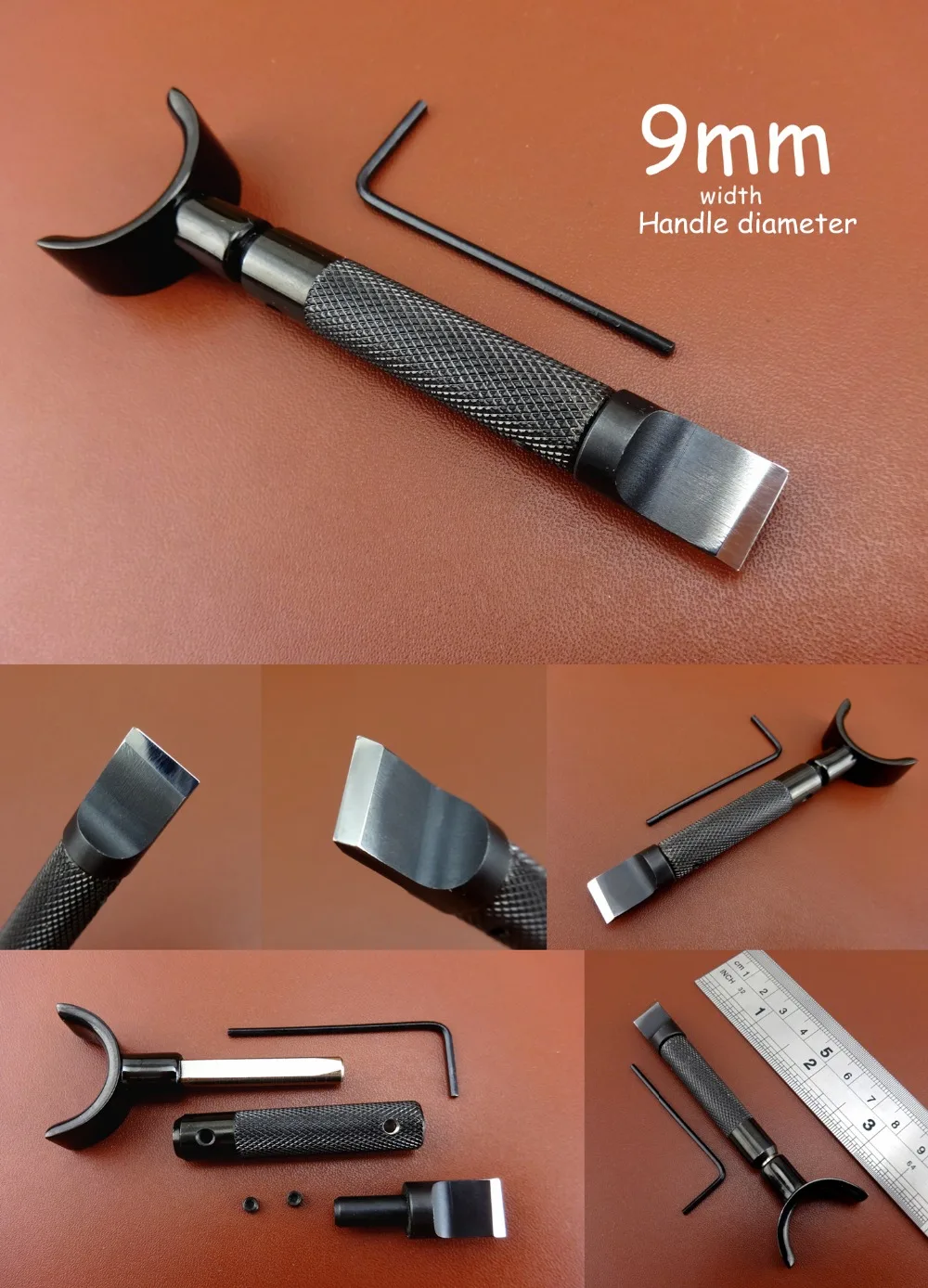 1pc Leather Craft Smooth Bearing Adjustable Swivel Carving Knife Cutter Tool - Stamping Punch Chisel Edger Creaser Groover Skive
1pc Leather Craft Smooth Bearing Adjustable Swivel Carving Knife Cutter Tool - Stamping Punch Chisel Edger Creaser Groover Skive
