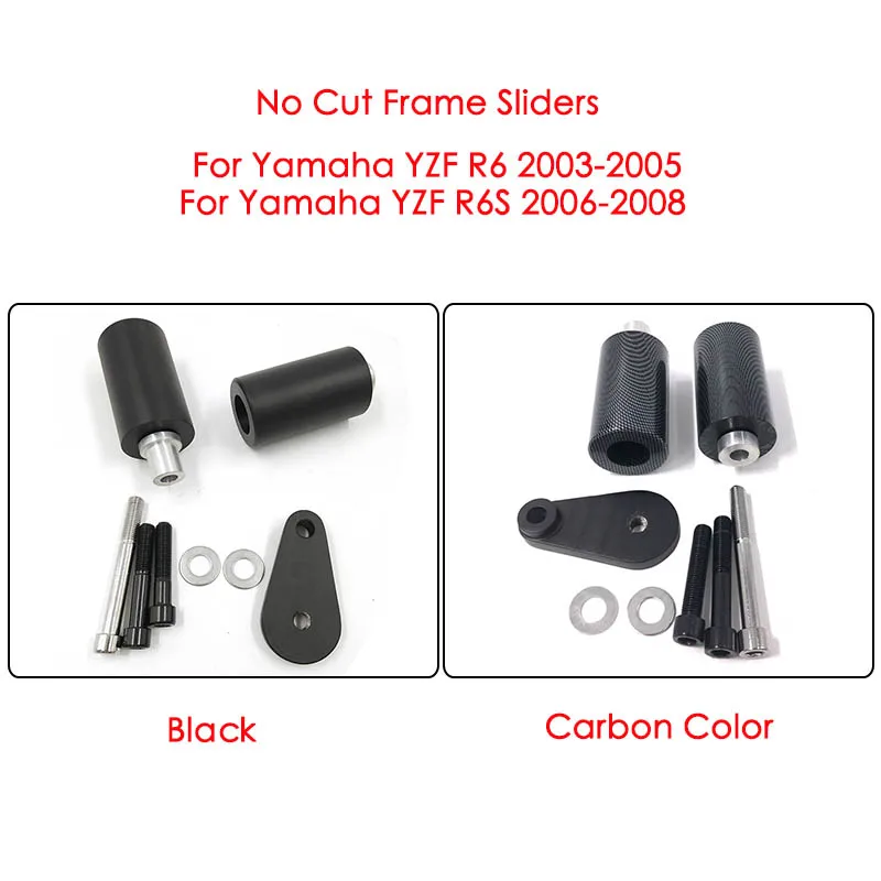 MTCLUB No Cut Frame Sliders Crash Falling Protection for For Yamaha YZF R6 2003 2004 2005 also Fit YZF R6S 2006 2007 2008
MTCLUB No Cut Frame Sliders Crash Falling Protection for For Yamaha YZF R6 2003 2004 2005 also Fit YZF R6S 2006 2007 2008