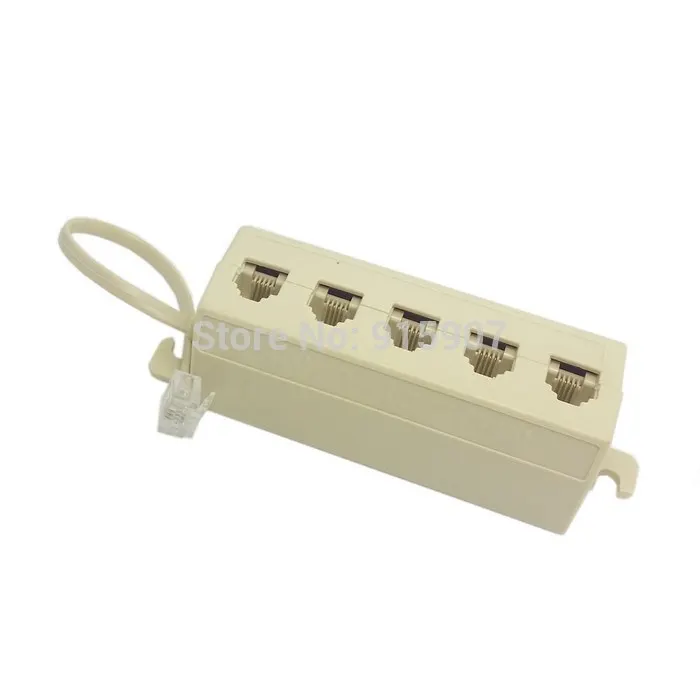 CY Beige Color 5 Way Outlet 6P4C RJ11 RJ12 Telephone Phone Modular Jack Line Splitter Adapter 1-in-5-out
CY Beige Color 5 Way Outlet 6P4C RJ11 RJ12 Telephone Phone Modular Jack Line Splitter Adapter 1-in-5-out